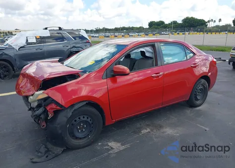 2015 Toyota Corolla Le из США, поврежденный, VIN 2T1BURHE9FC446342